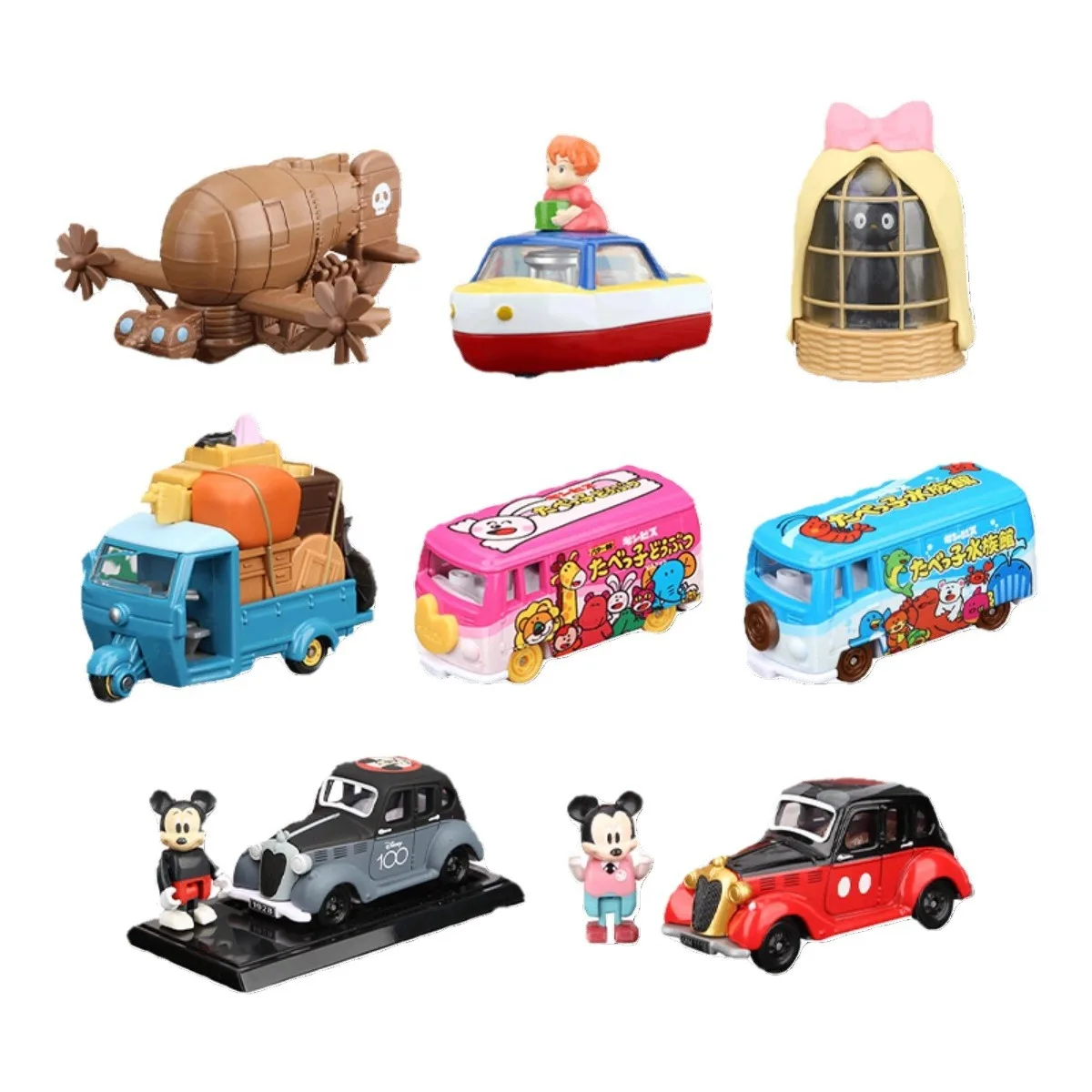 TOMY-Coche de simulación Domica, texto Moldhead D86, Crayon Shin-chan, Gundam, Snoopy, Minion, Totoro