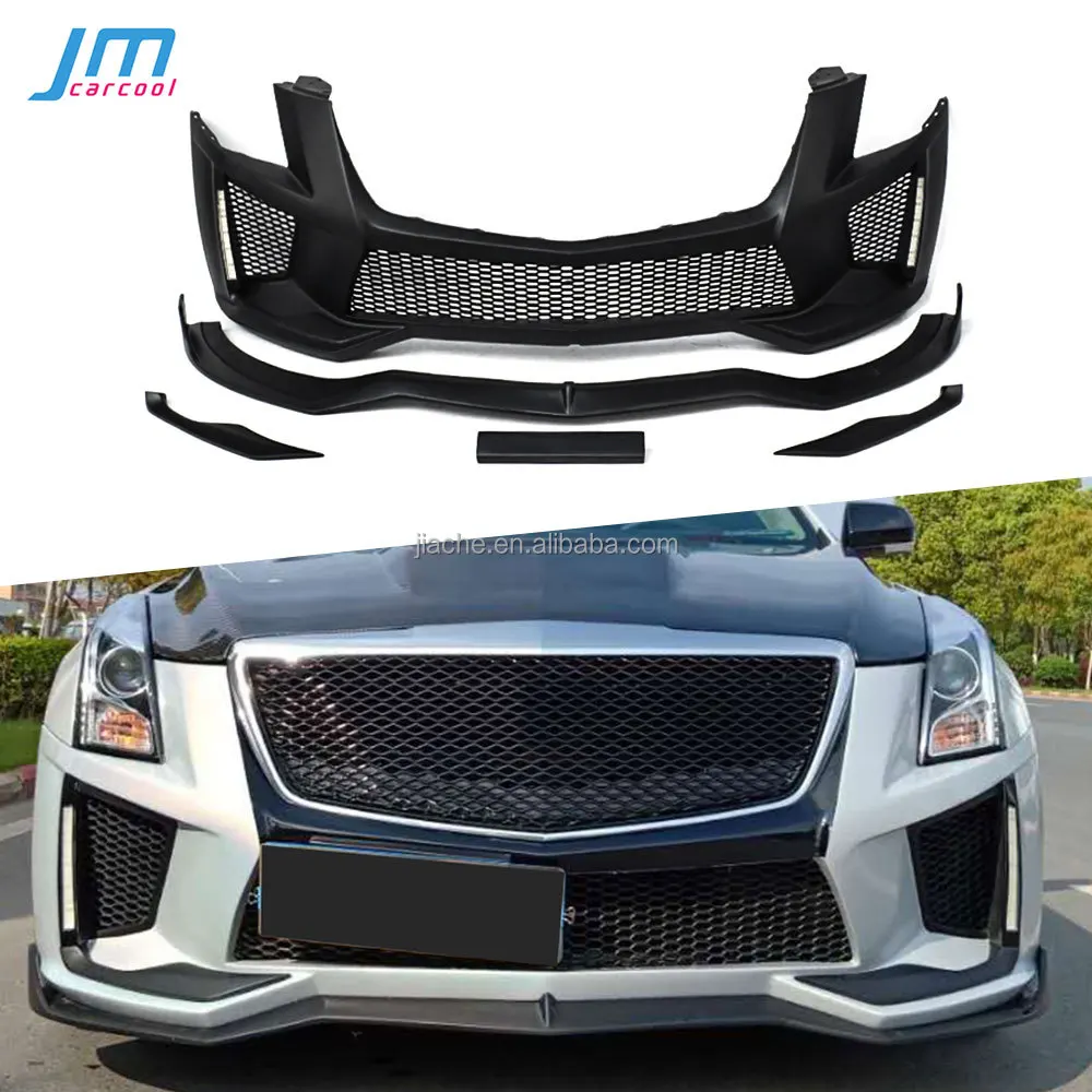 

PP Material Front Bumper Racing Mesh Grills Cover for Cadillac ATS 2014-2017 ATS Car Bumper Guard Body Kit
