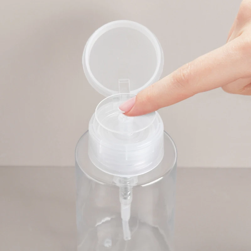 100/200ml Push Down Dispenser per pompa vuota flaconi per pompa trasparenti flaconi da viaggio per pompaggio a pressione flaconi per cosmetici con pompa vuota