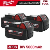 Original Milwaukee M18 18V rechargeable lithium-ion battery M18B6 6000mAh,with anti-counterfeiting label, Milwaukee tool battery