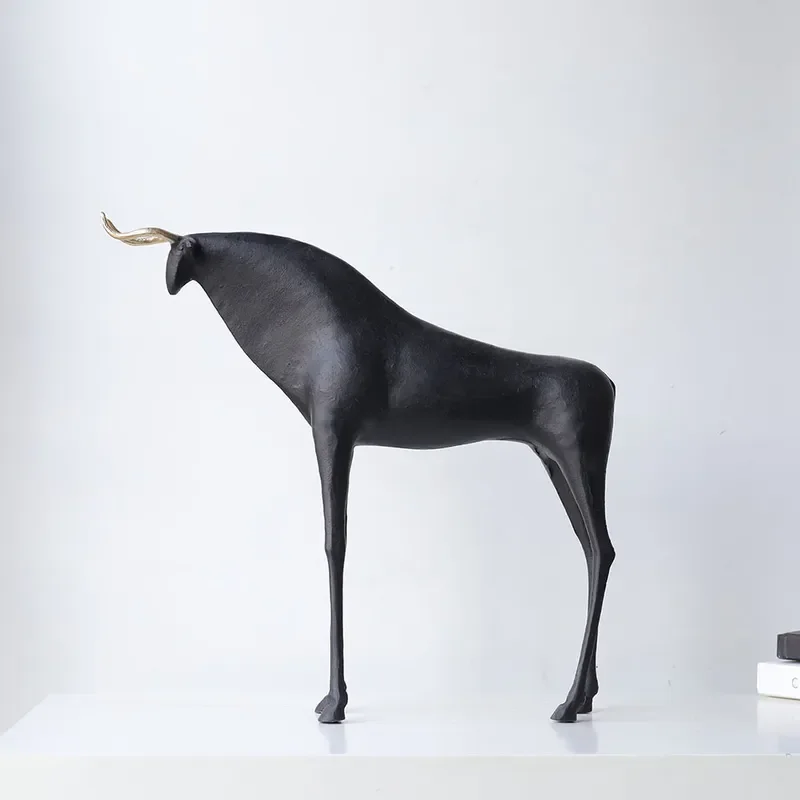 New Chinese Creative Abstract Animal Daniel Ornament Model Room TV Cabinet Office Desktop Soft Ornament