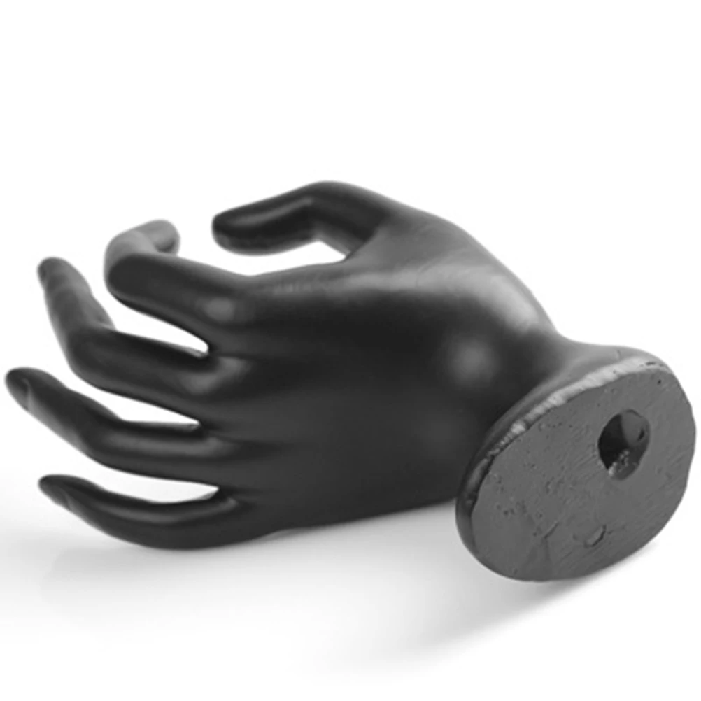 

Retail Jewelry Display Rack Ok Hand Gesture Black Resin Bracelet Stand for Elegant Product Presentation Jewelry Display Rack