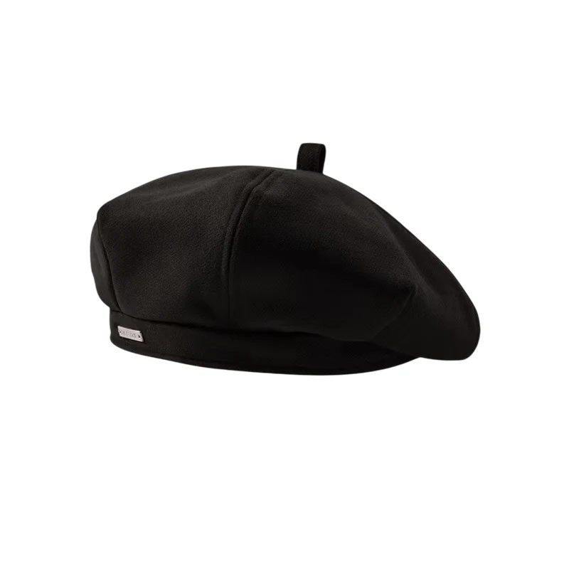 Solid Color Women's Beret Korean Fashion Retro Octagonal Hat Elegant Artist Painter Cap Newsboy Beanie Bonnet for Ladies