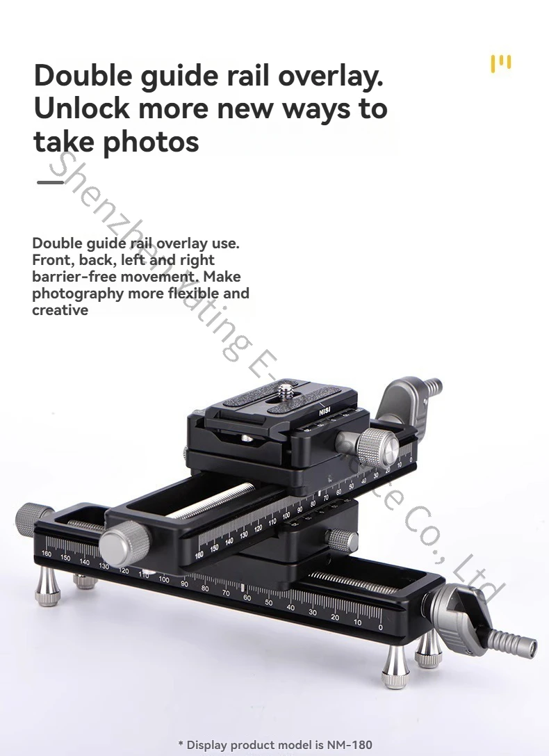 

NM-200S Macro Pan/tilt Rail SLR Camera Slide Rail Photography Camera Track Portable