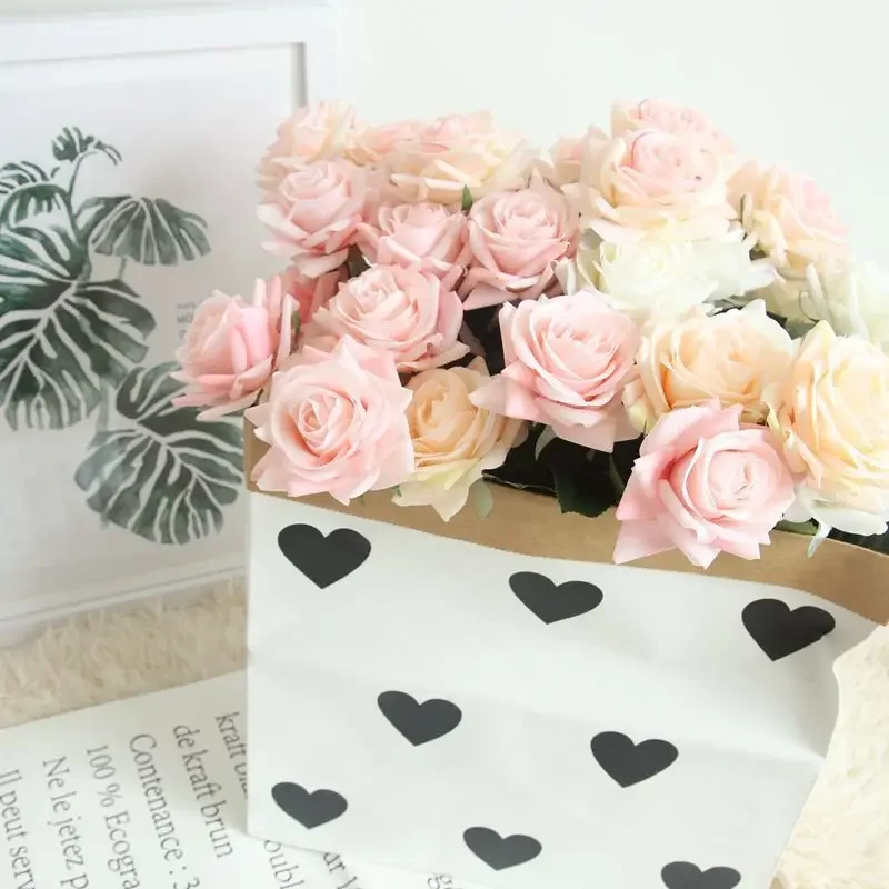 Artificial Flower Moisturizing Diamond Rose Home Decoration Wedding Hand Flower Wall Fake Flower Ins Artificial Plants