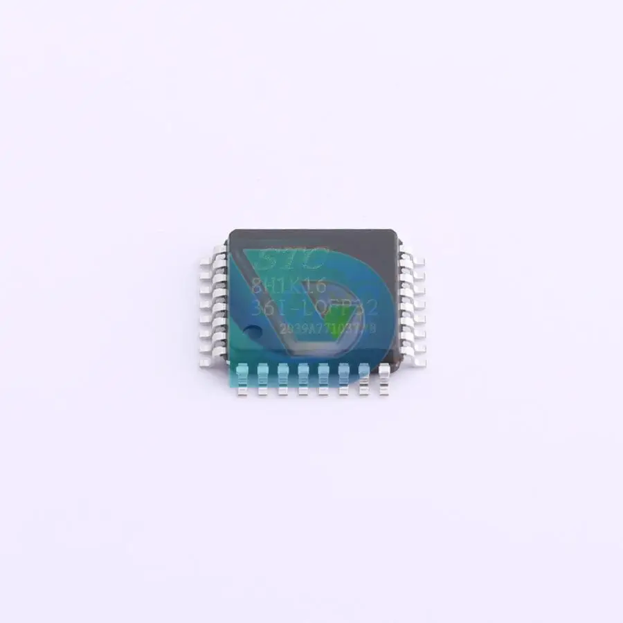 STC8H1K16-36I-LQFP32 Chip, 16KB, 51Series Flash, LQFP-32 7x7, MCU, MPU, SOC, novo, original