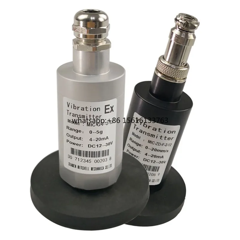 

Industrial Grade IP67 4-20mA RS485 Lora Wireless Single axis Triaxial Vibration and Temperature Sensor