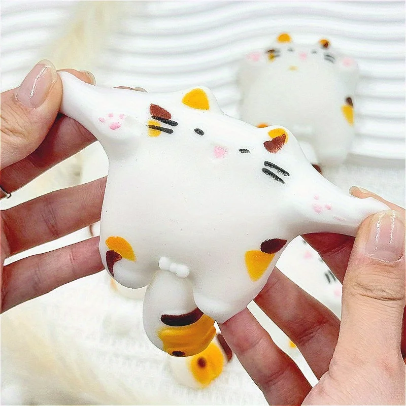 GUBU Fabriqué des jouets à presser pour chat et œufs mignons – Matériau TPR doux et à rebond lent, cadeau unique pour les enfants, parfait pour les anniversaires, les vacances