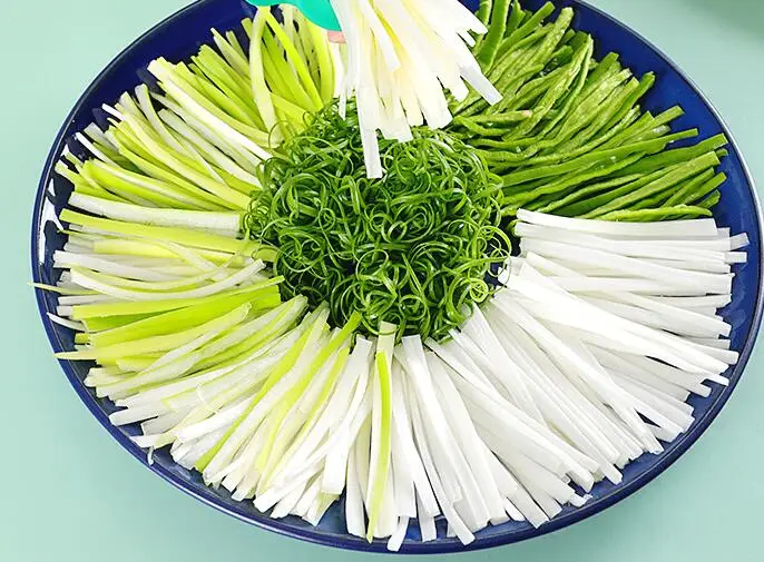 Electric Scallion Chopper Multifunctional Commercial Vegetable Slicer Scallion Chopper Kitchen Restaurant