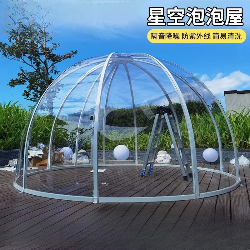 

Outdoor Camping Spherical Starry Sky Tent Hotel, Popular Homestay, Bubble House, Starry Sky Room, PC Transparent Glass House.
