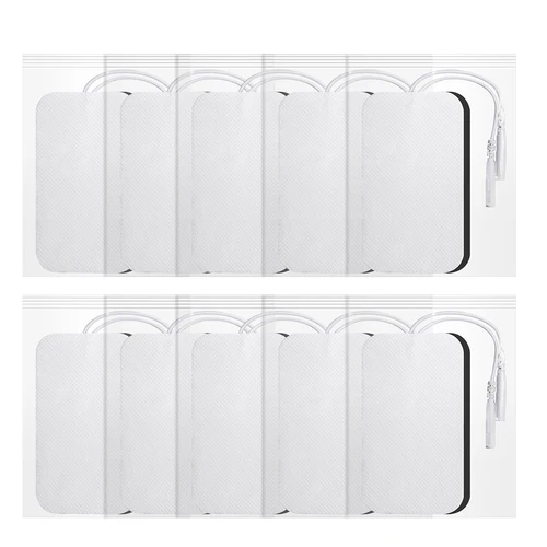 Imagen 2 del producto Almohadillas de electrodos TENS EMS, parche de Gel para pegatinas de electrodos, masajeador de fisioterapia, Estimulador muscular nervioso, 100/50/30/20P