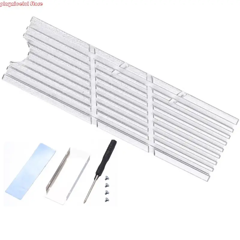 E8BA M.2 2280 SSD 알루미늄 히트 싱크 열 소산 실리콘 패드 포함 게이머