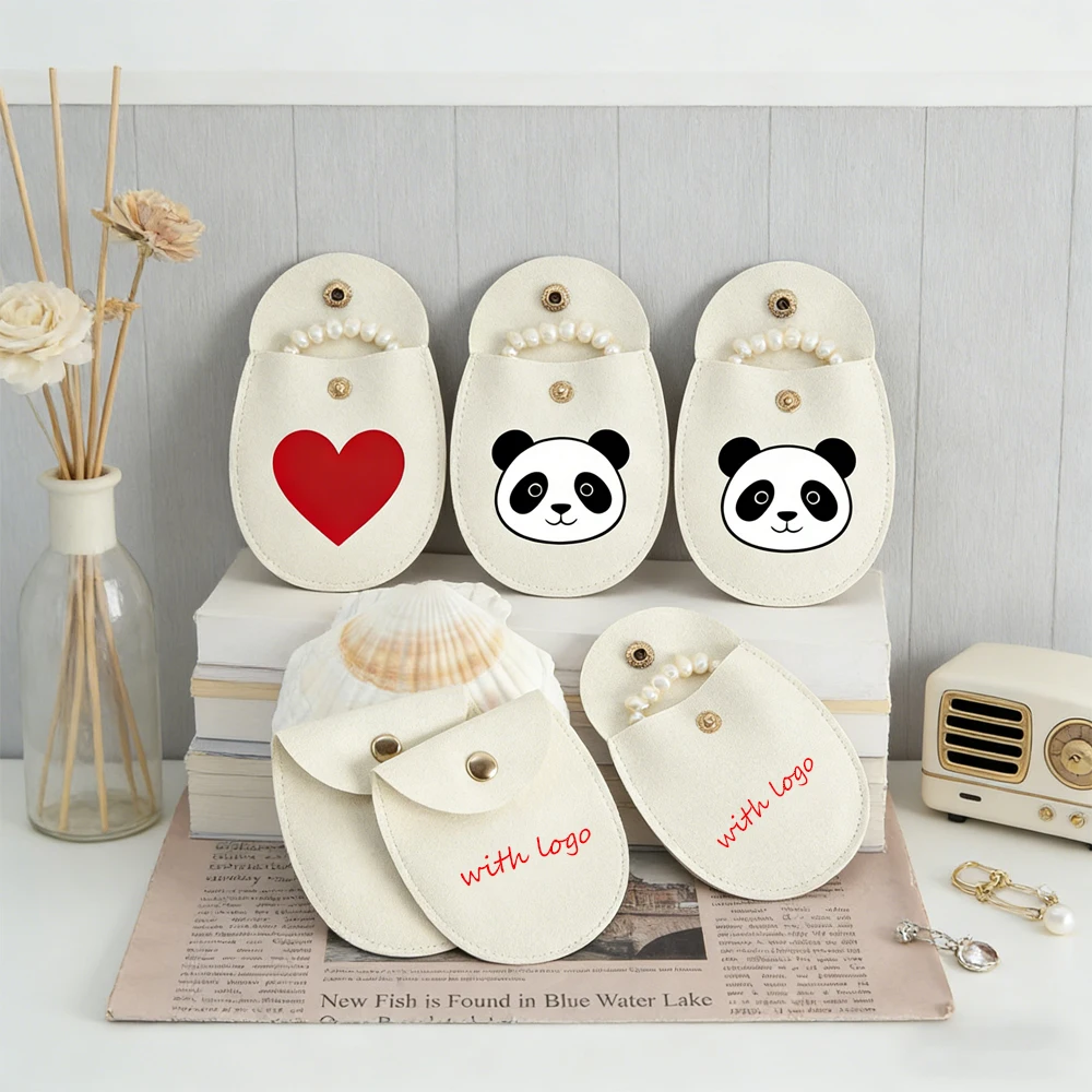 

Wholesale Small Gift Jewelry Bag Microfiber Velvet Button Personalized Logo Jewellry Storage Pouch for Ring Earrings Coin Charms