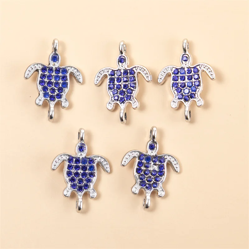 Fashion 10pcs/lot Animals Sea Turtle Charms Connector Pendant DIY Necklaces Bracelets for Jewelry Making Accessories