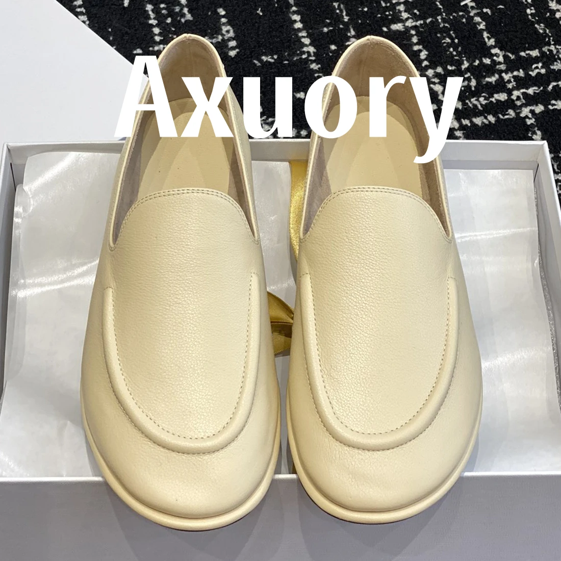 2024 New Women's flat Shoes Casual Shoes Genuine Leather Material Soft Versatile Women's Shoes