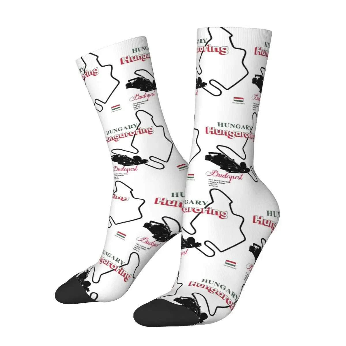 Hungaroring Hungary Socks Harajuku High Quality Stockings All Season Long Socks Accessories for Unisex Birthday Present