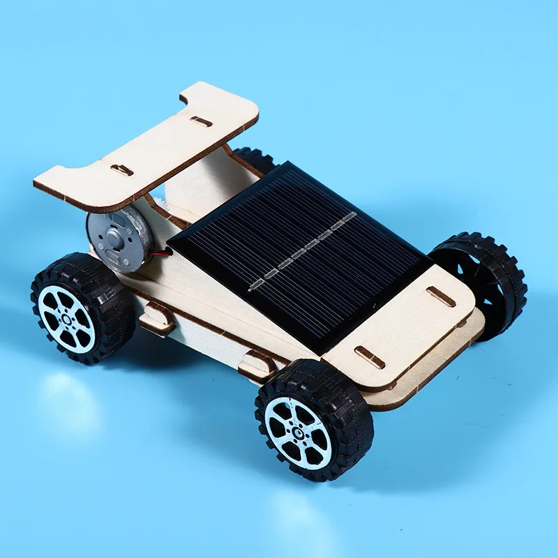 Modelo de experimento científico de coche Solar, tecnología artesanal hecha a mano para niños, material didáctico de vapor de pequeña producción