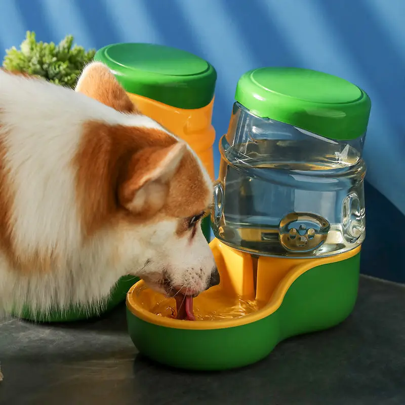 2PCs New Automatic pet feeder Water Food dispenser for pets travel without worry dog bowls cat supplies pet product for feeding