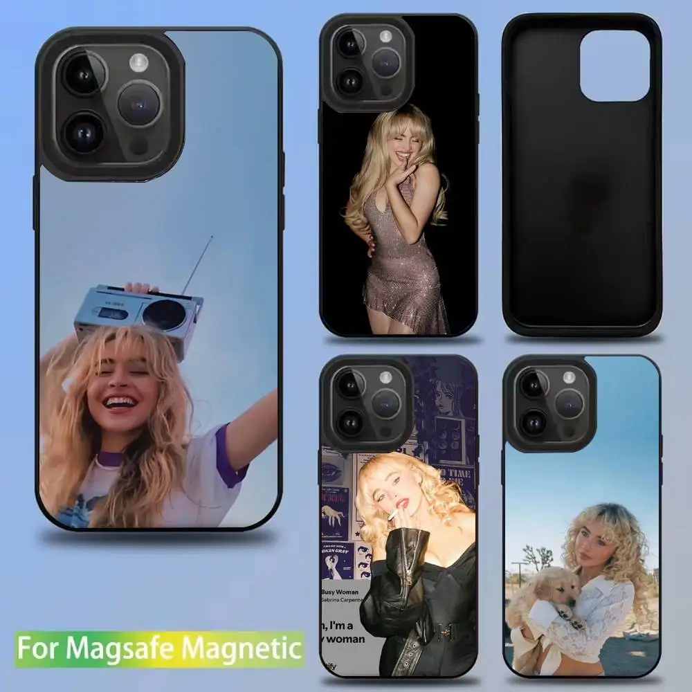 

S-Sabrina C-CarpenterS Phone Case For iPhone 17,16,15,14,13,12,11,Pro,Max,Plus,Mini,SE New Magsafe Magnetic Wireless Charging