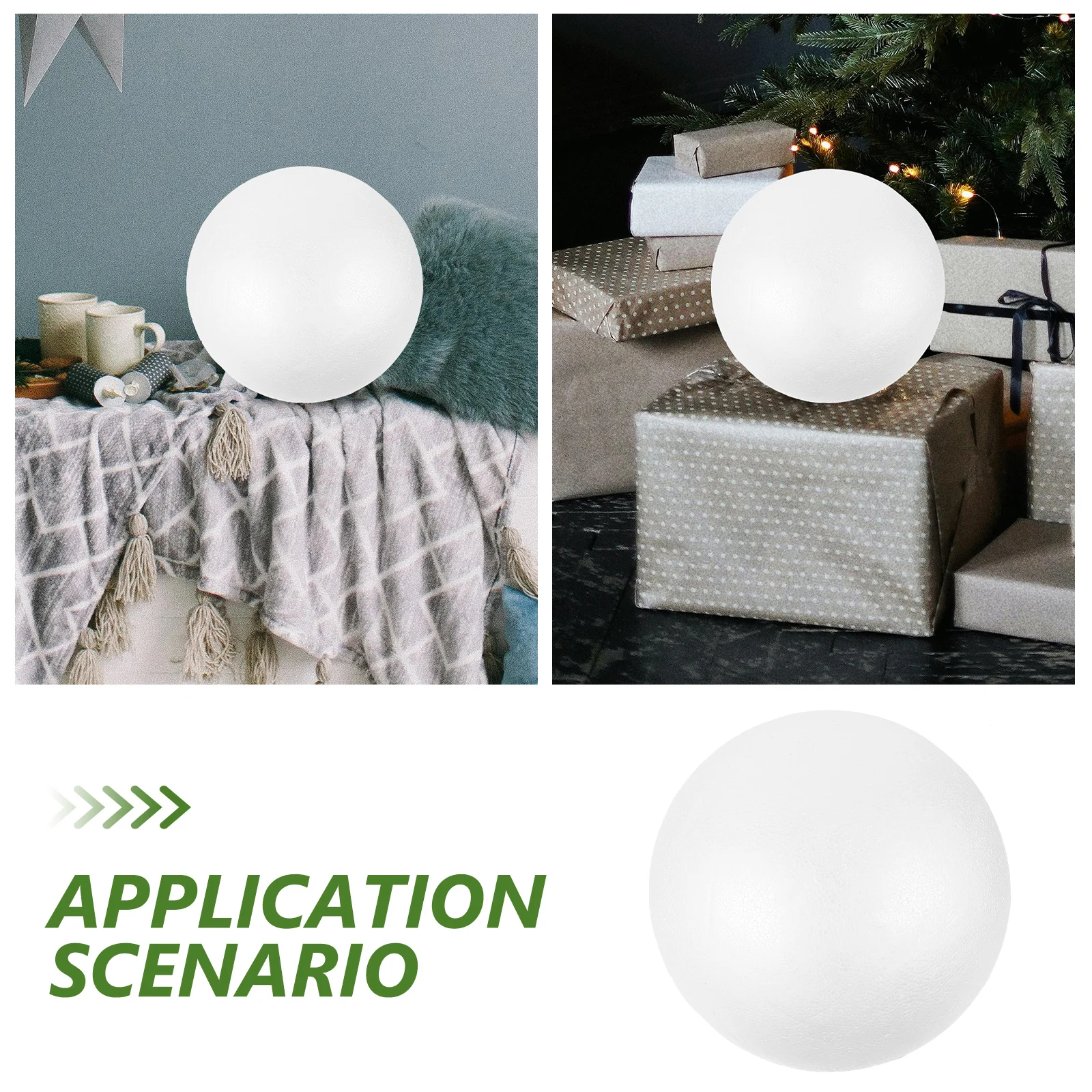 

20cm White Round Craft Balls DIY Kids Christmas Preschool Kindergarten Educational Painting Home Decoration Supplies