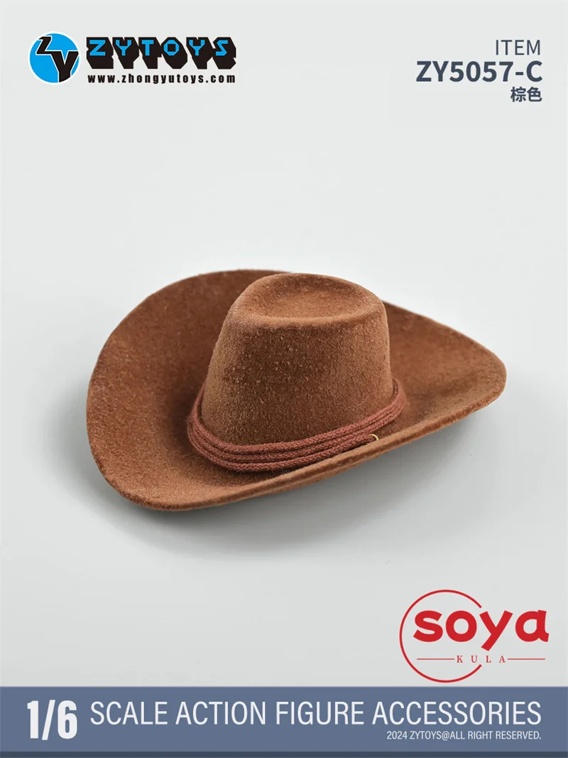 ZYTOYS ZY5057 1/6 mâle Cowboy chapeau décontracté couleur unie chapeau modèle vêtements accessoires ajustement 12 ''soldat figurine corps