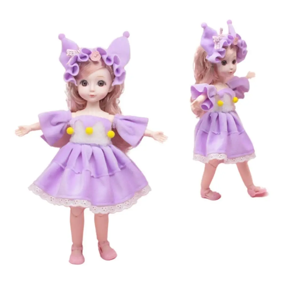 

Dressing Doll Spherical Joint 30cm Bjd Doll with Clothes DIY 1/6 Bjd Dolls Colorful 3D Eyes Hinged Doll Birthday Gift