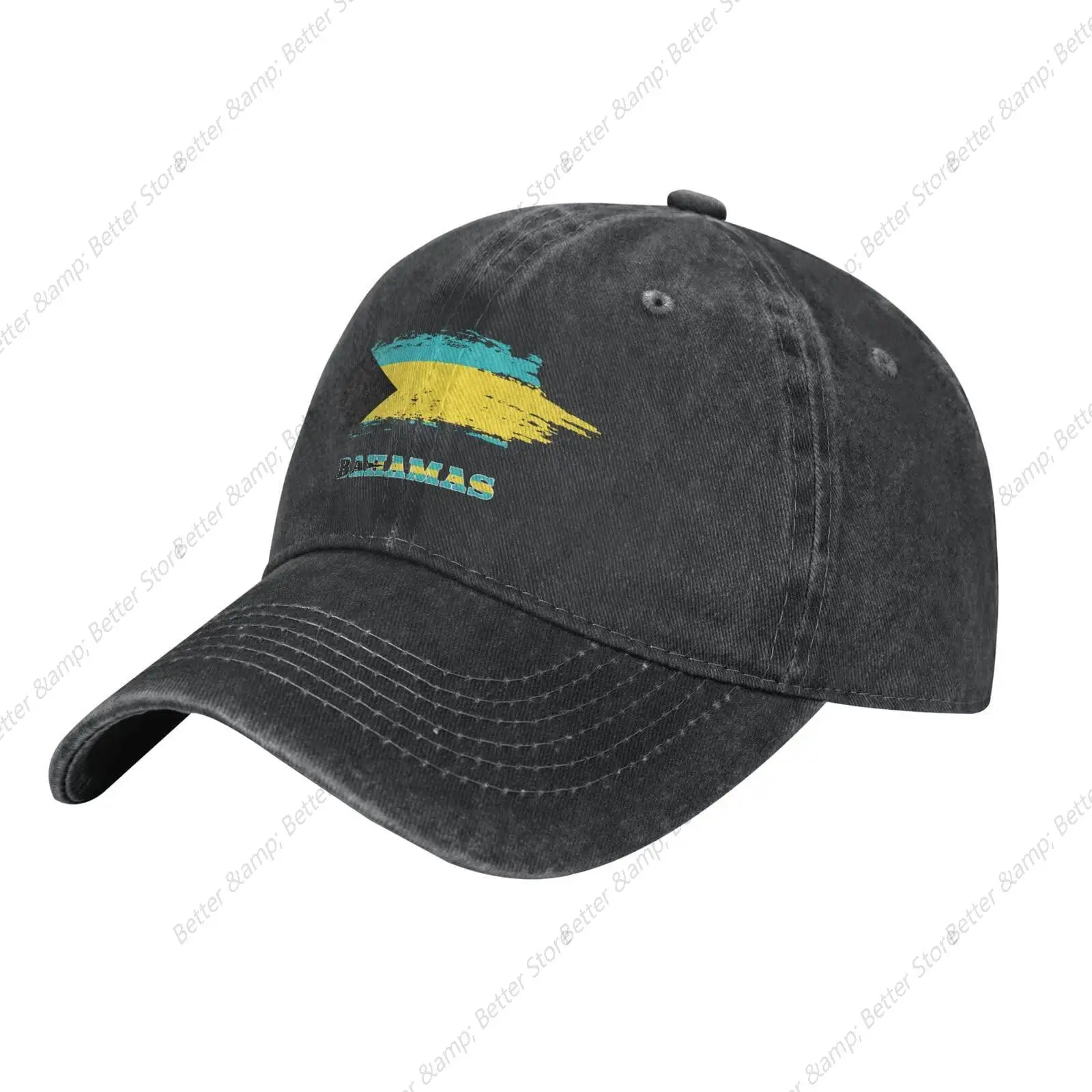 Bahamas Bahamian Baseball Cap for Men Women Vintage Washed Denim Dad Caps Fashion Trucker Adjustable Sports Golf Casual Hat