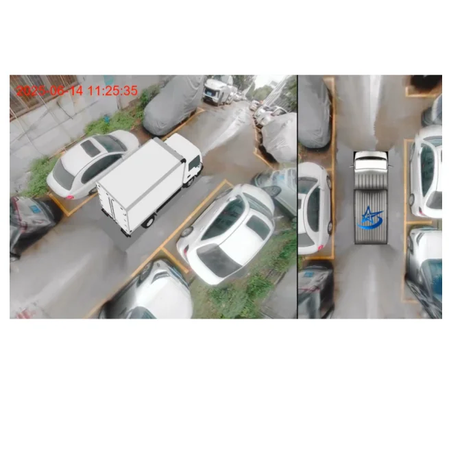 3D 360 Degree AVM Surround Bird View Panorama Vehicle Truck Bus Car AI Camera System For Truck RV Bus Camper