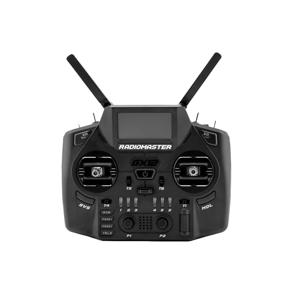 Controlador de rádio Radiomaster GX12 ELRS com gimbal Hall CNC 2.4G/900MHz banda dupla 1000Hz para transmissor FPV Drone RC