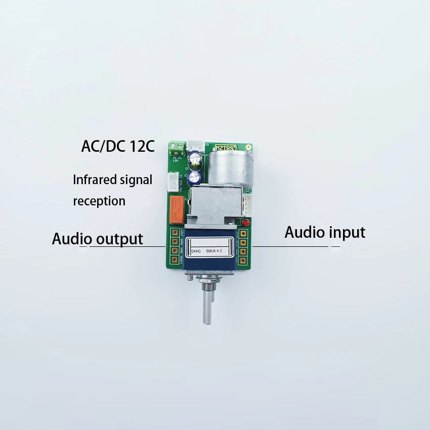 Motor potentiometer ALPS27 infrared remote control volume audio  board modified HIFI with switch 