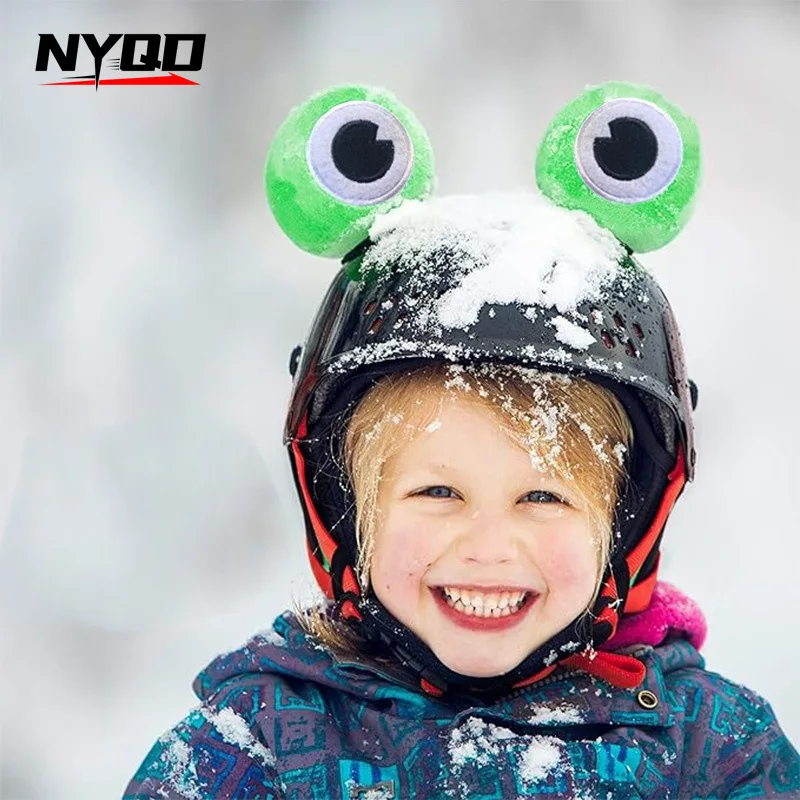 

Милый мультяшный шлем, ювелирные изделия, лягушка, принц, глаза, украшение для шлема, электромобиль, мотоцикл, съемное украшение capacete de moto