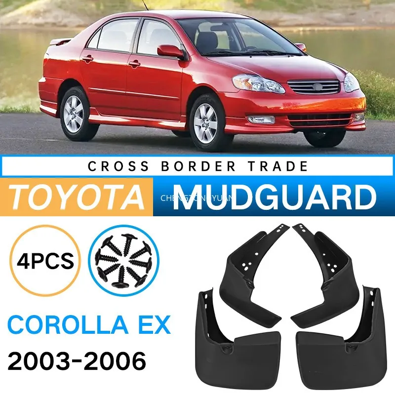 For Toyota COROLLA EX 2003-2006 Car Mudflaps Mud Flaps Splash Guards Mudguards Flap Fender Accessories 4Pcs/set