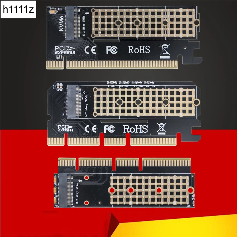 PCIE NVME Adapter M2 PCI Express 3.0 X1 X4 X8 X16 Expansion Card Riser Converter Supports 2230 2242 2260 2280 M Key M.2 NVME SSD