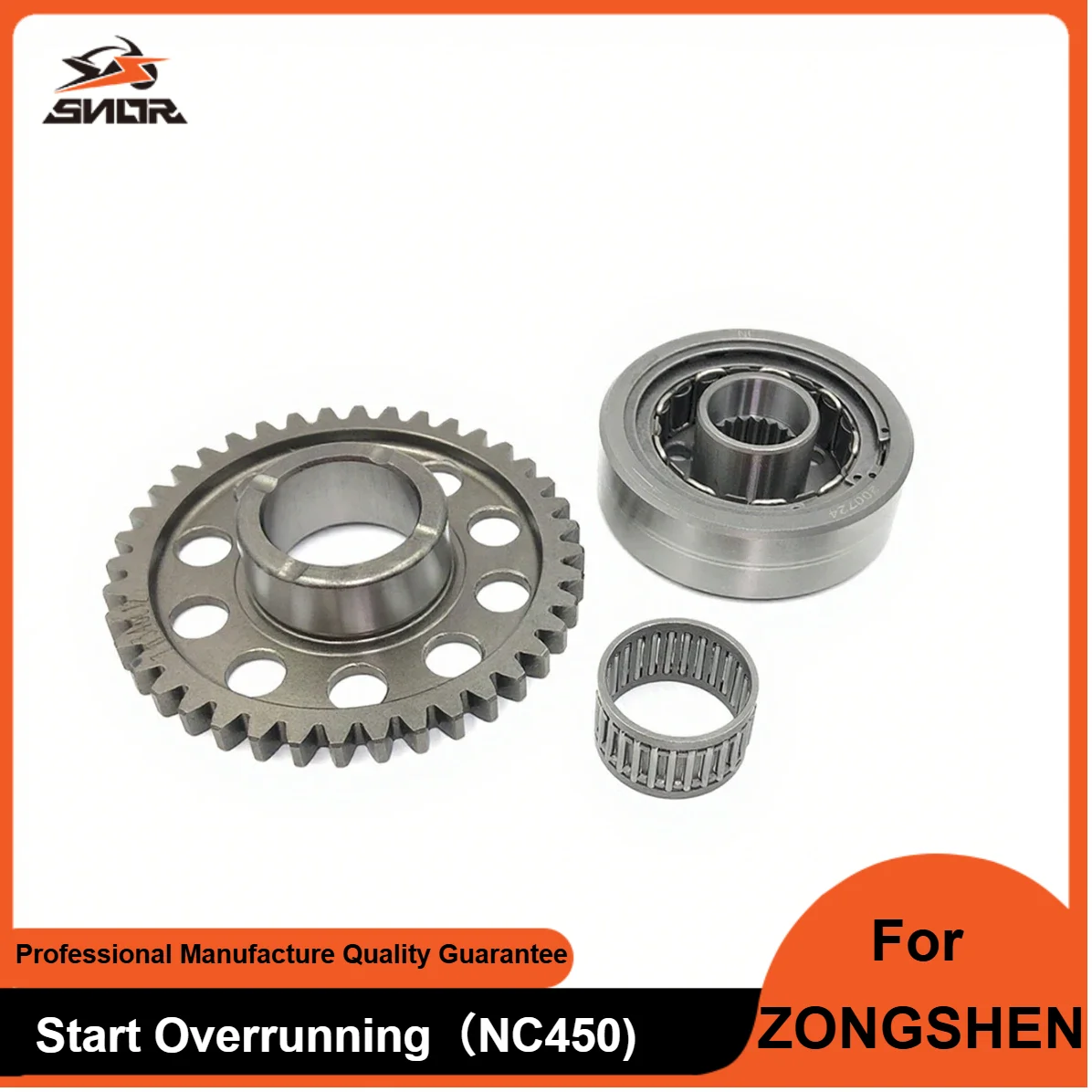 snor-nc450-motorcycle-engine-start-overrunning-clutch-kit-electric-starter-plate-double-gear-needle-bearing-for-zongshen-nc450