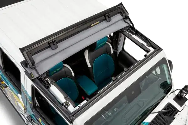

(Black Diamond) Черная алмазная накладка Black Filing Diamond Sunrider для жесткой крыши – Улучшение для крыши с открытым верхом для JL и Gladiator