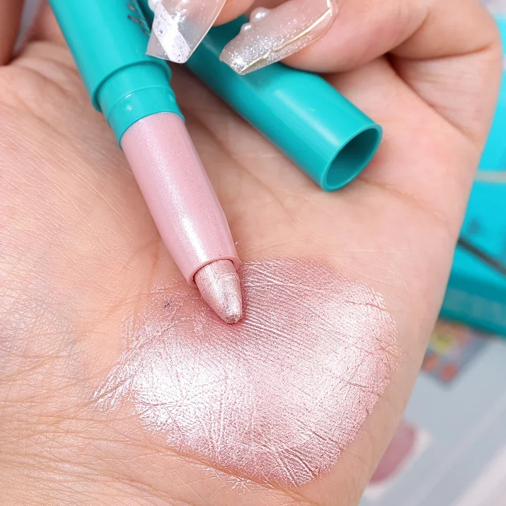 Parelmoer Oogschaduw Potlood Glitter Zijderupsen Voering Markeerstift Langdurige Matte Oogschaduw Stok Ogen Make-Up Cosmetica