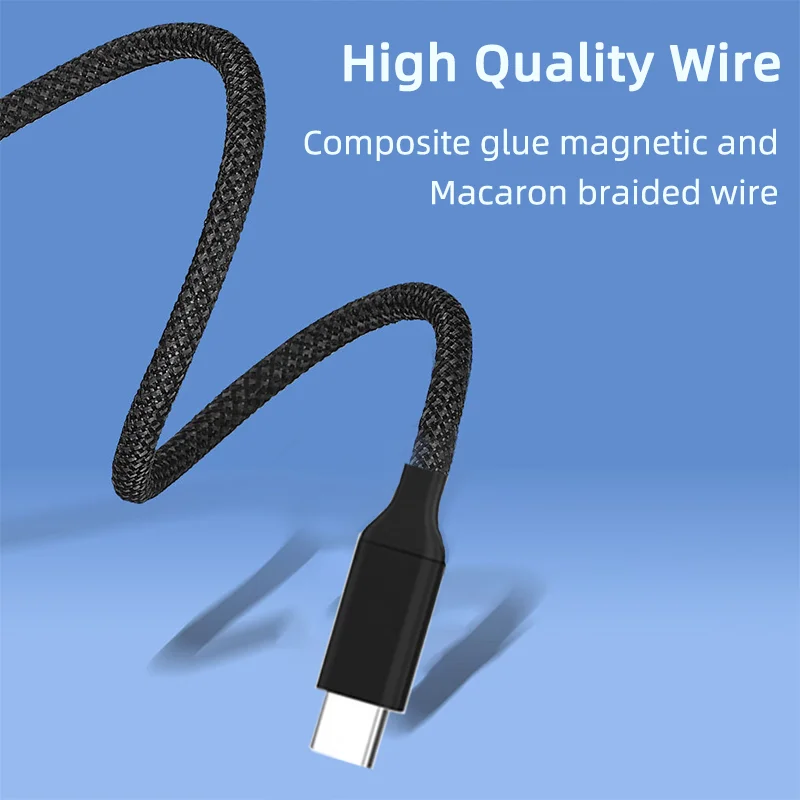 PD 60W Type C to Type C Fast Charging Cable Magnetic Suction Data Transmission USB C Charger Cable For iPhone 15 Pro Max Huawei