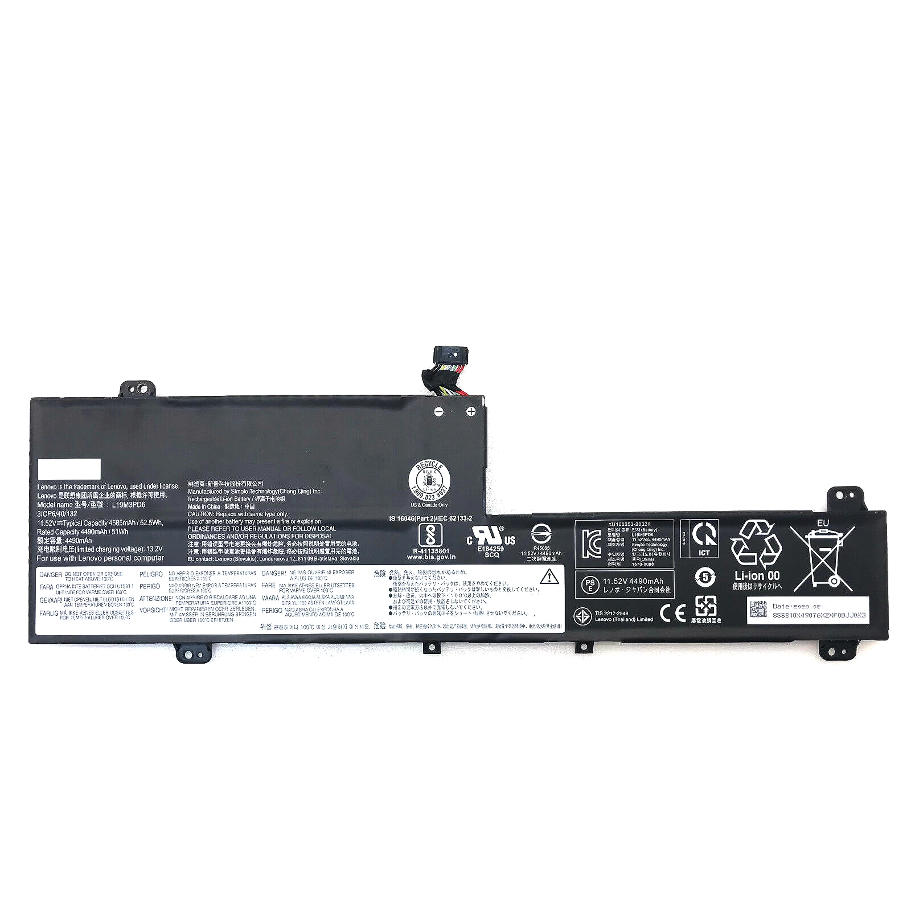 Genuine Original L19L3PD6 L19C3PD6 L19D3PD6 L19M3PD6 Battery For Lenovo IdeaPad Flex 5 14ARE05 14IIL05 5-15IIL05 5-14IIL05