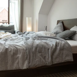 Japanese Quilt Summer Washable Cotton Pinstripe Single Couple Bed Quilt Air Conditioning Comforter Thin Bed Duvets 220*240cm