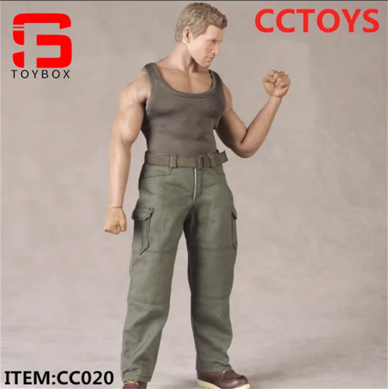 W magazynie CCTOYS CC020 1/6 męskie spodnie bojowe kombinezony ubrania Model Fit 12 cali silny żołnierz mięśni figurka ciało