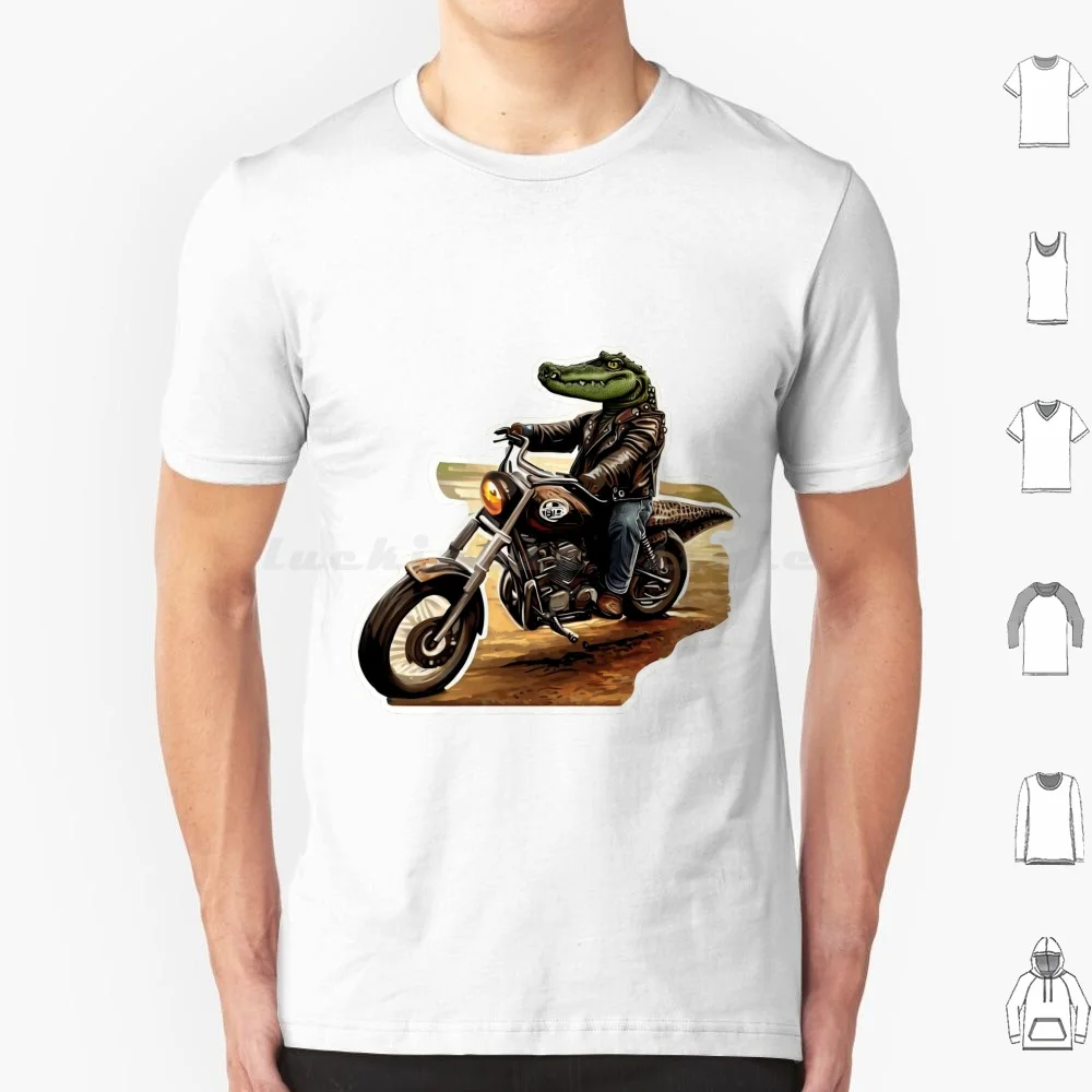 Rebel Reptile : Roars On Wheels T Shirt Men Women Kids 6xl Reptile Alligator Travels Adventures Motorcycles