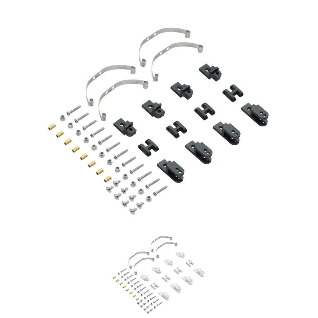 알루미늄 합금 강화 금속 업그레이드 메탈 부품 키트 1/16 WPL C14 C24 B14 B24 B16 RC 자동차 부품 RC 자동차 액세서리 블랙