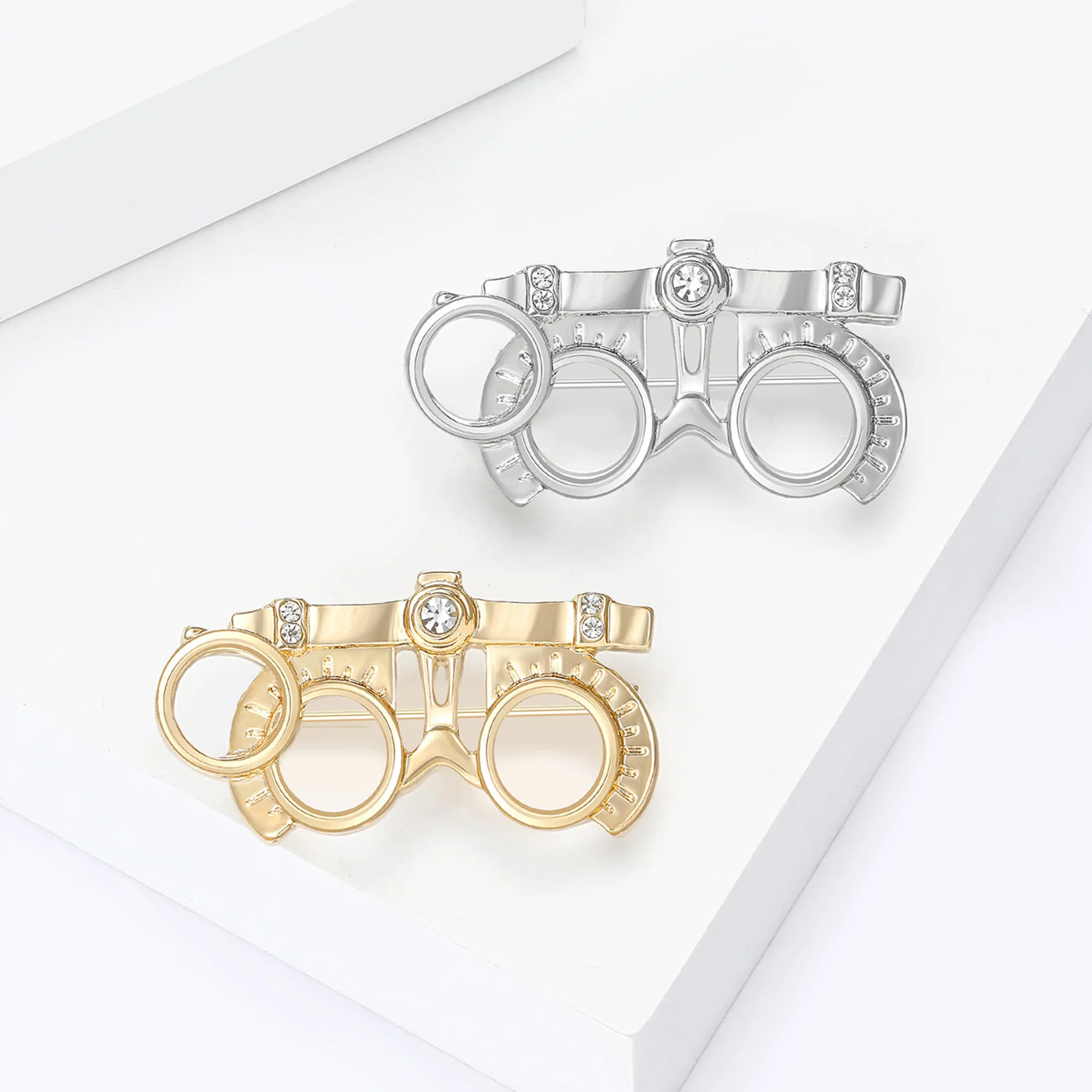 Enamel Sunglasses Brooches for Women Unisex Creative Fusion Glasses Pins Office Party Friend Gifts Accessories