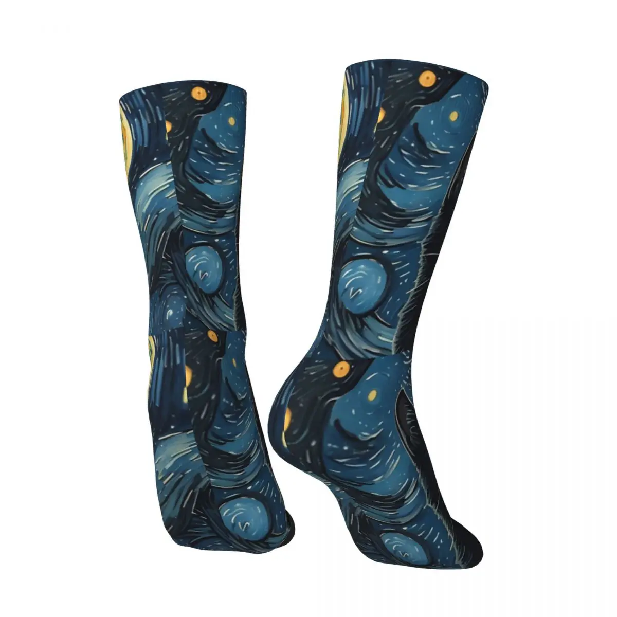Oil Painting Sock Printed Man Polyester