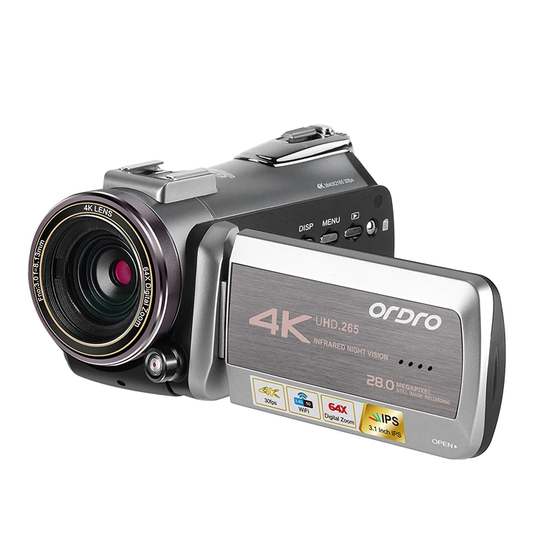 AZ50 4K 30fps UHD Vlog Digital Camera 3.0 Inch IPS Touch Screen Infared Night Vision Video Camera Webcam for Live Streaming