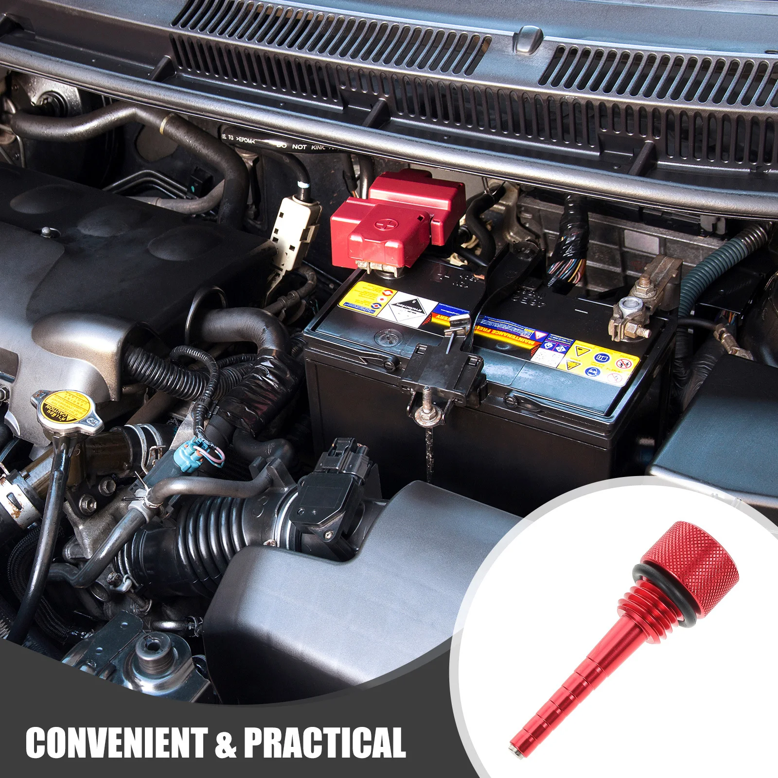 

Magnetic Oil Stick For 3500W Generator Aluminum Alloy Precision Fit Durable Engine Maintenance Tool Automotive Repair