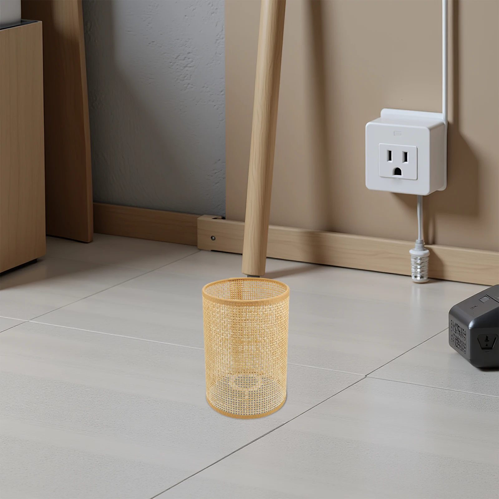 2 قطعة الروطان المنسوجة عاكس الضوء غطاء مصباح السقف ل قلادة ضوء معلق غطاء مصباح استبدال غرفة الطعام غطاء خفيف للزينة #1