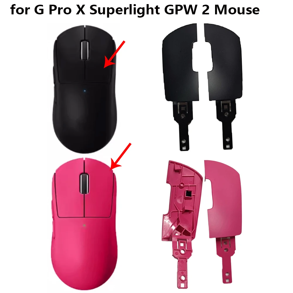 Mouse Left and Right Button Top Cover Replacement for G Pro X Superlight GPW 2 Mouse Upper Shell Button Panel Repair Accessories