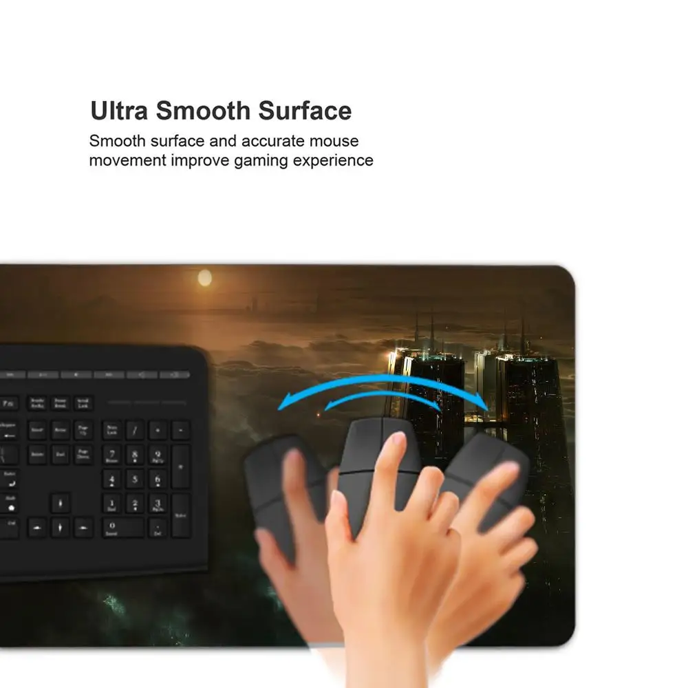 لوحة ماوس كبيرة للألعاب مع عداء شفرات ، حصيرة لوحة مفاتيح ، لوحة مكتب ألعاب الكمبيوتر ، لوحة ماوس كمبيوتر ، ملحقات الكمبيوتر المحمول ،! #3