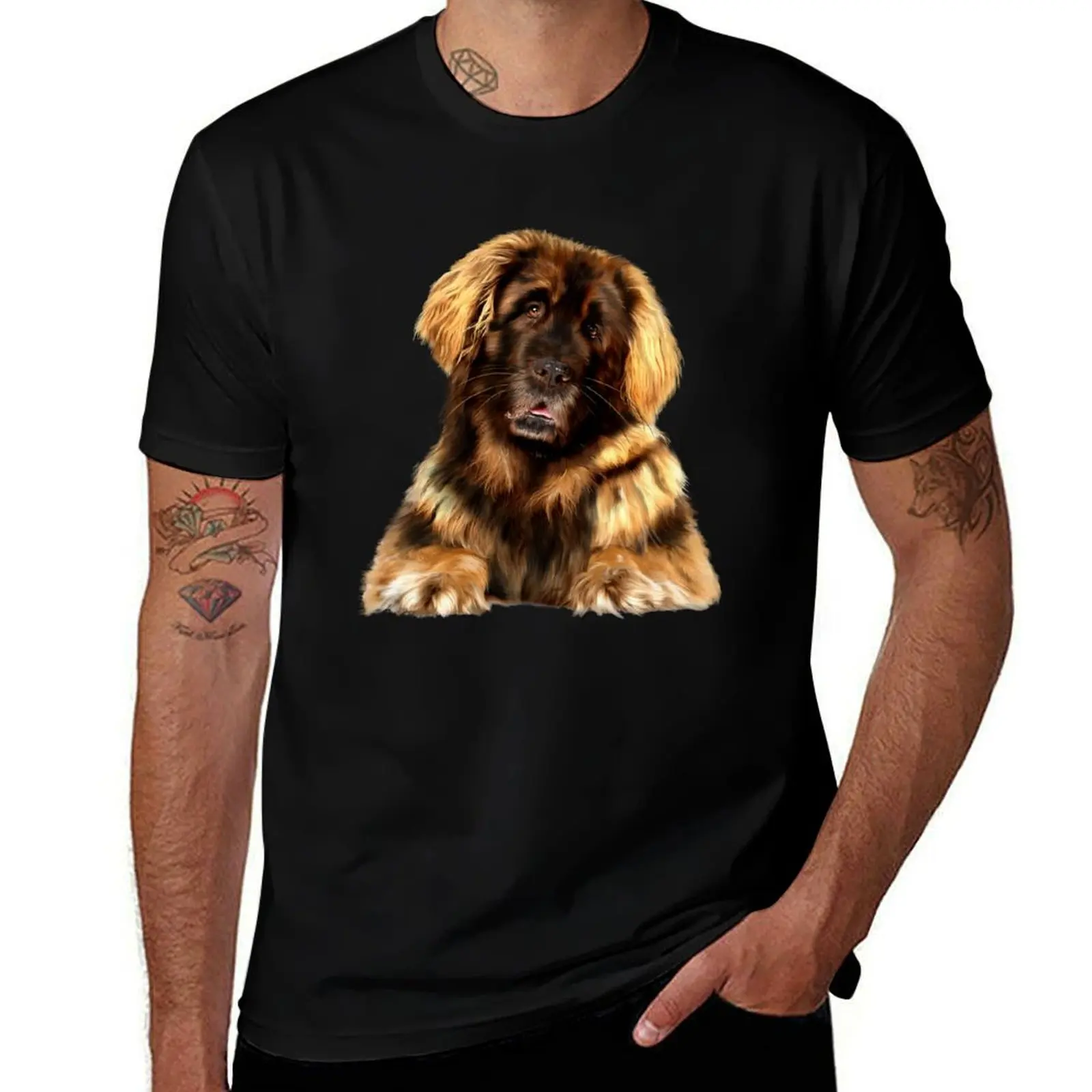 

Leonberger Dog for Giant Dog Lovers T-Shirt Fitness Training Breathable Tee